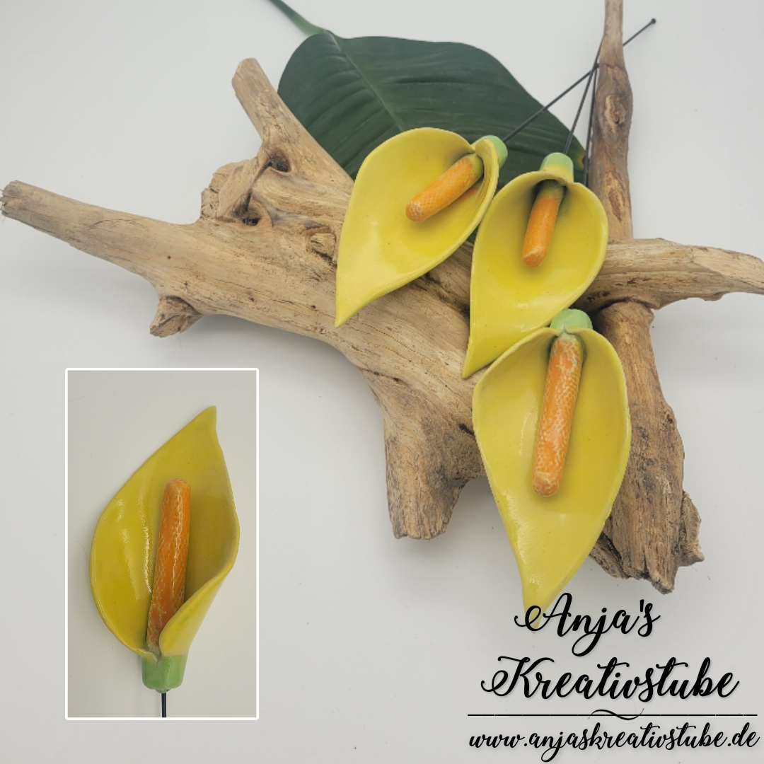 Blumenstecker gelb